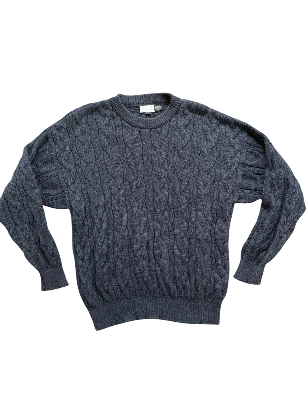 100% Alpaca Knit J.P. Tilford Harry Rosen Rainbow Fleck/Donegal Sweater Mens XL